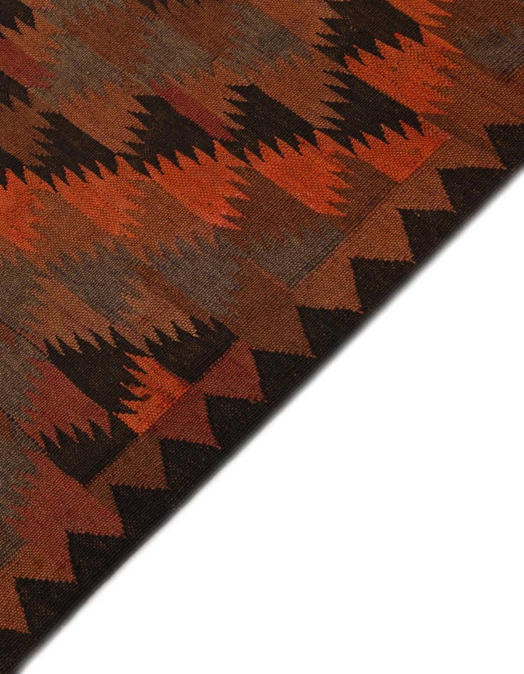 Detail image of  4' 8 x 14' 7  Hand Woven Kilim Fars Wool Runner Rug
