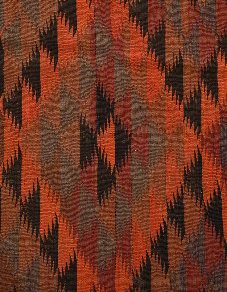 Detail image of  4' 8 x 14' 7  Hand Woven Kilim Fars Wool Runner Rug