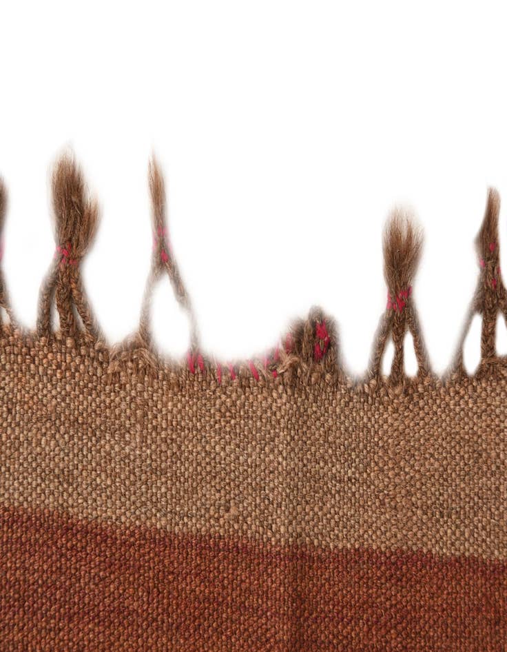 Detail image of  4' 8 x 14' 7  Hand Woven Kilim Fars Wool Runner Rug