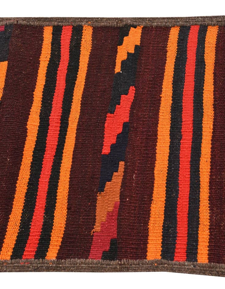 Detail image of 1' 9 x 10' 4 Hand Woven Kilim Fars Wool Runner Rug