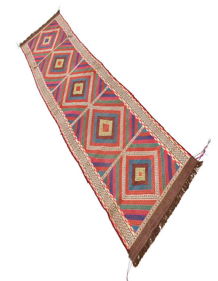 Detail image of  2' 2 x 9' 3  Hand Woven Kilim Fars Wool Runner Rug