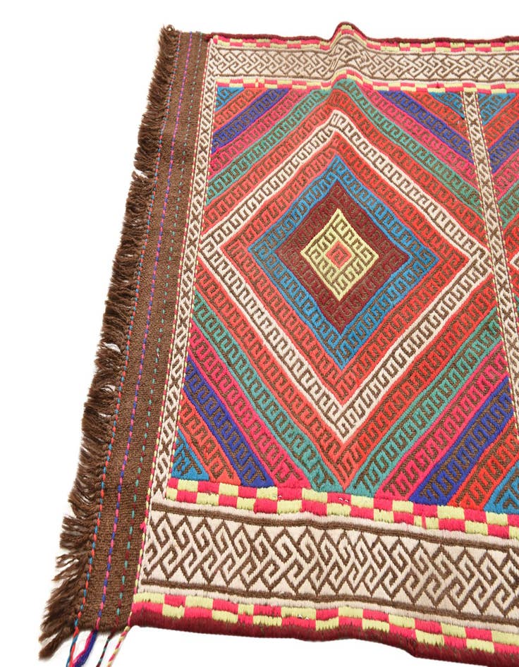 Detail image of  2' 2 x 9' 3  Hand Woven Kilim Fars Wool Runner Rug