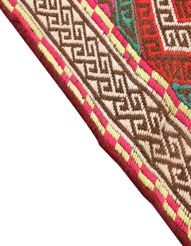 Detail image of  2' 2 x 9' 3  Hand Woven Kilim Fars Wool Runner Rug