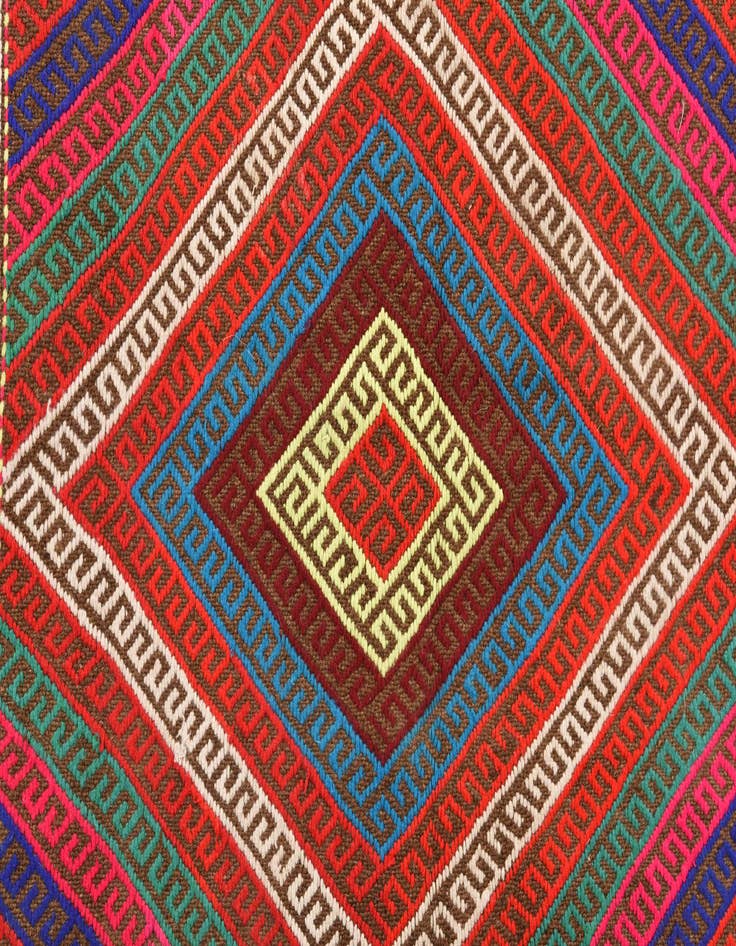 Detail image of  2' 2 x 9' 3  Hand Woven Kilim Fars Wool Runner Rug