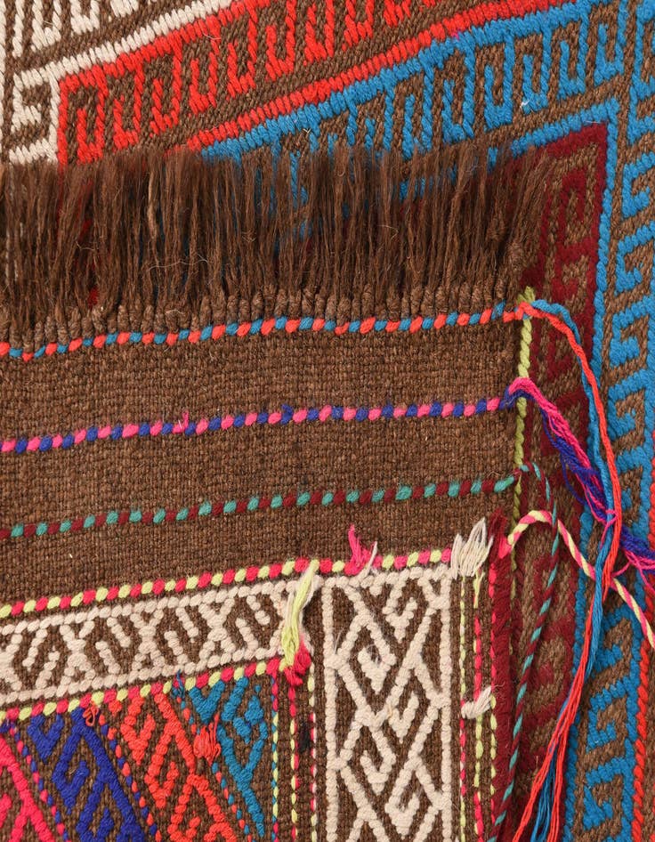 Detail image of  2' 2 x 9' 3  Hand Woven Kilim Fars Wool Runner Rug