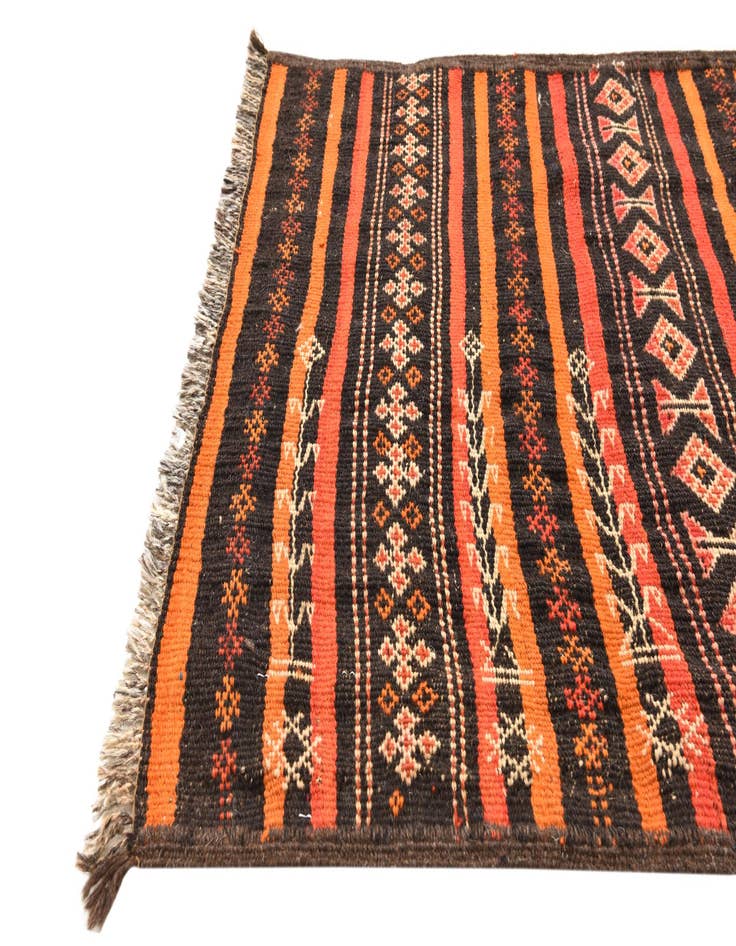 Detail image of  2' 2 x 10' 3  Hand Woven Kilim Fars Wool Runner Rug