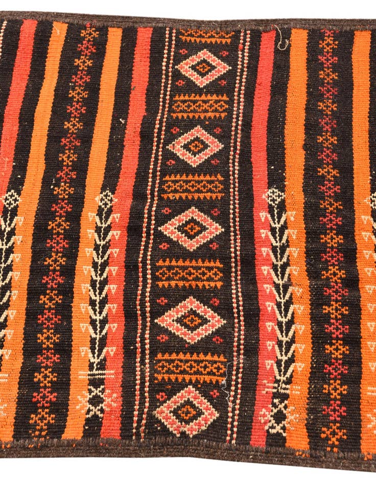 Detail image of  2' 2 x 10' 3  Hand Woven Kilim Fars Wool Runner Rug