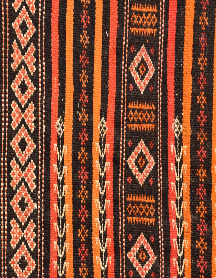 Detail image of  2' 2 x 10' 3  Hand Woven Kilim Fars Wool Runner Rug