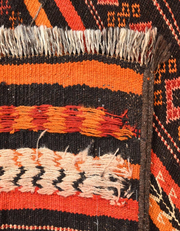 Detail image of  2' 2 x 10' 3  Hand Woven Kilim Fars Wool Runner Rug