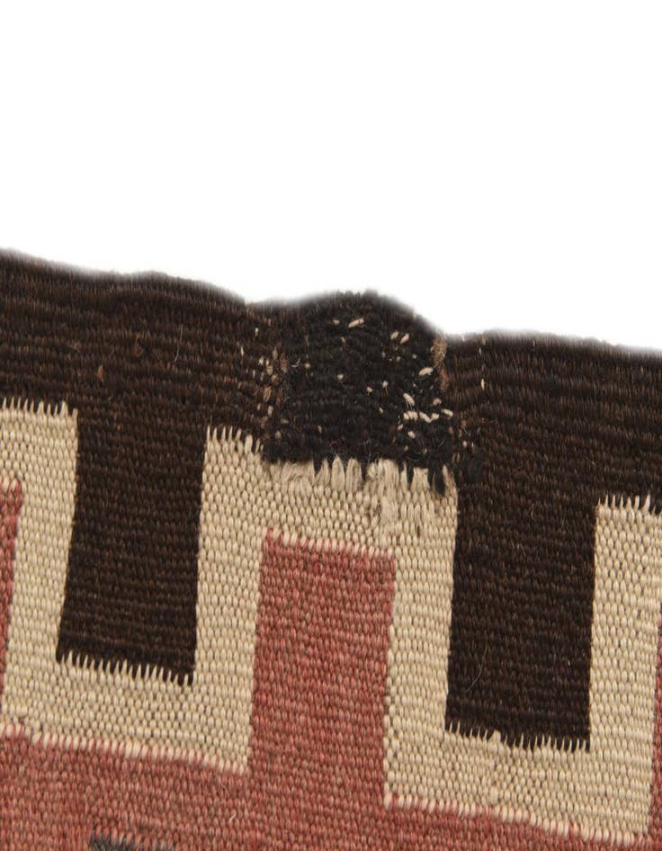 Detail image of  5' 2 x 12' 2  Hand Woven Kilim Fars Wool Runner Rug