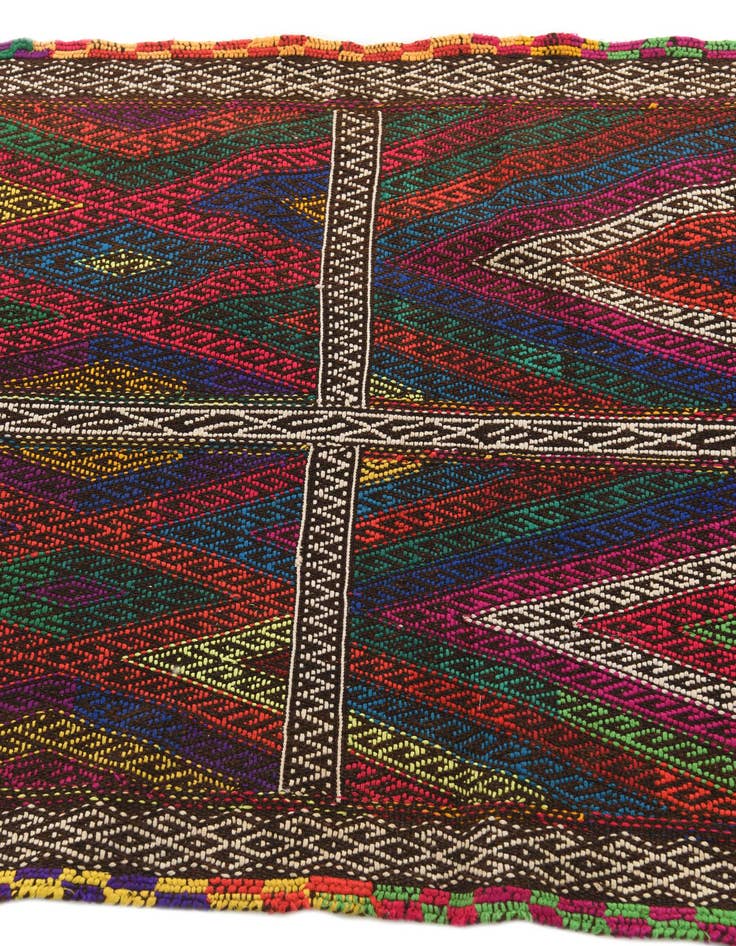 Detail image of  2' 9 x 9' 6  Hand Woven Kilim Fars Wool Runner Rug