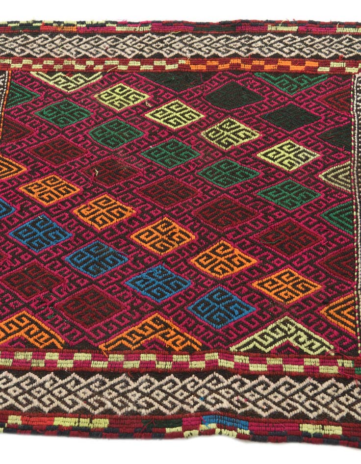 Detail image of  2' 8 x 8' 5  Hand Woven Kilim Fars Wool Runner Rug