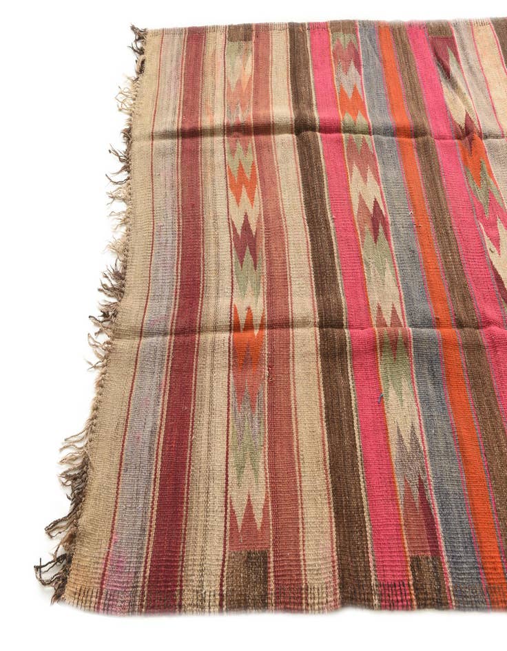 Detail image of  5' x 10' 10  Hand Woven Kilim Fars Wool Runner Rug