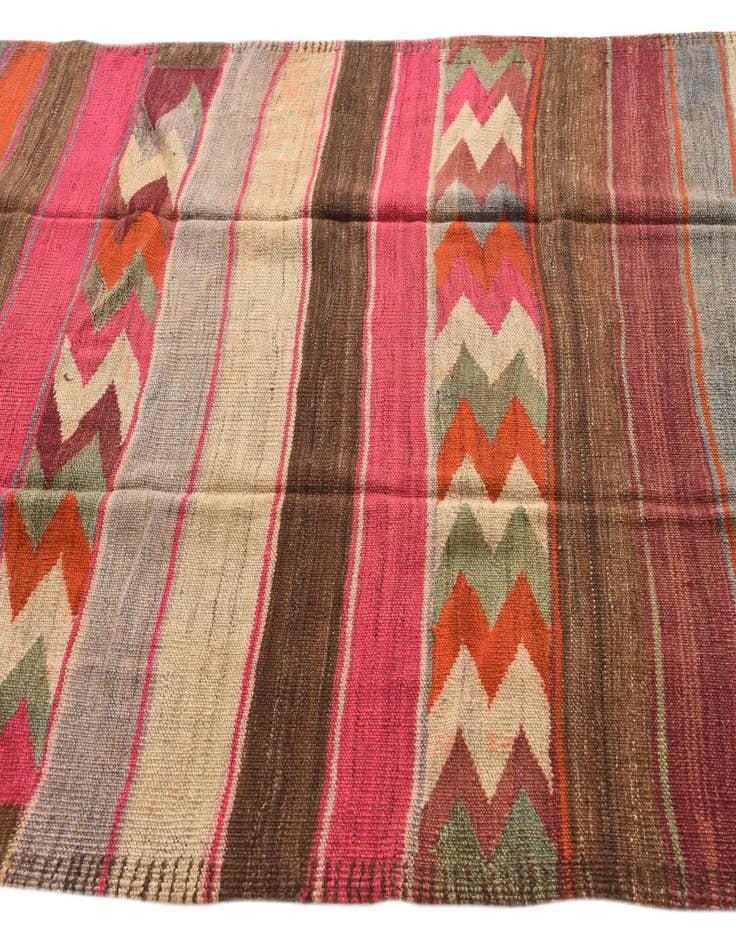 Detail image of  5' x 10' 10  Hand Woven Kilim Fars Wool Runner Rug