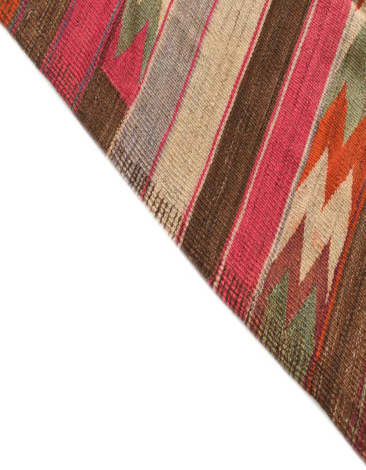 Detail image of  5' x 10' 10  Hand Woven Kilim Fars Wool Runner Rug