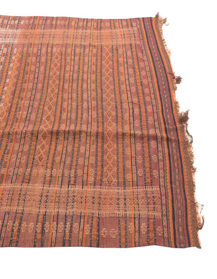 Detail image of  4' 6 x 13'  Hand Woven Kilim Fars Wool Runner Rug