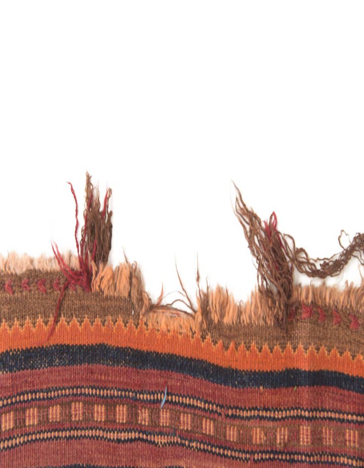 Detail image of  4' 6 x 13'  Hand Woven Kilim Fars Wool Runner Rug