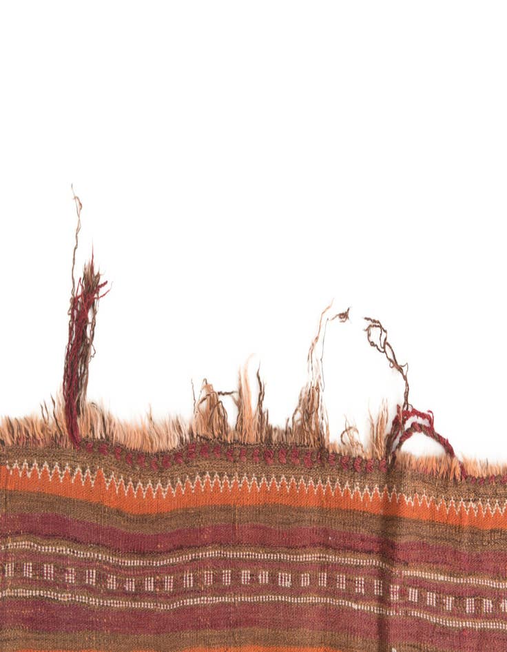 Detail image of  4' 6 x 13'  Hand Woven Kilim Fars Wool Runner Rug