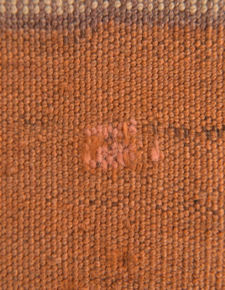 Detail image of  4' 2 x 11' 9  Hand Woven Kilim Fars Wool Runner Rug