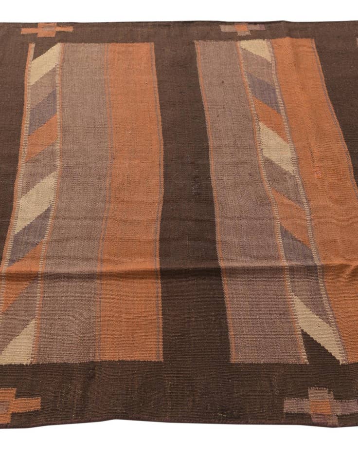Detail image of  4' 2 x 11' 9  Hand Woven Kilim Fars Wool Runner Rug