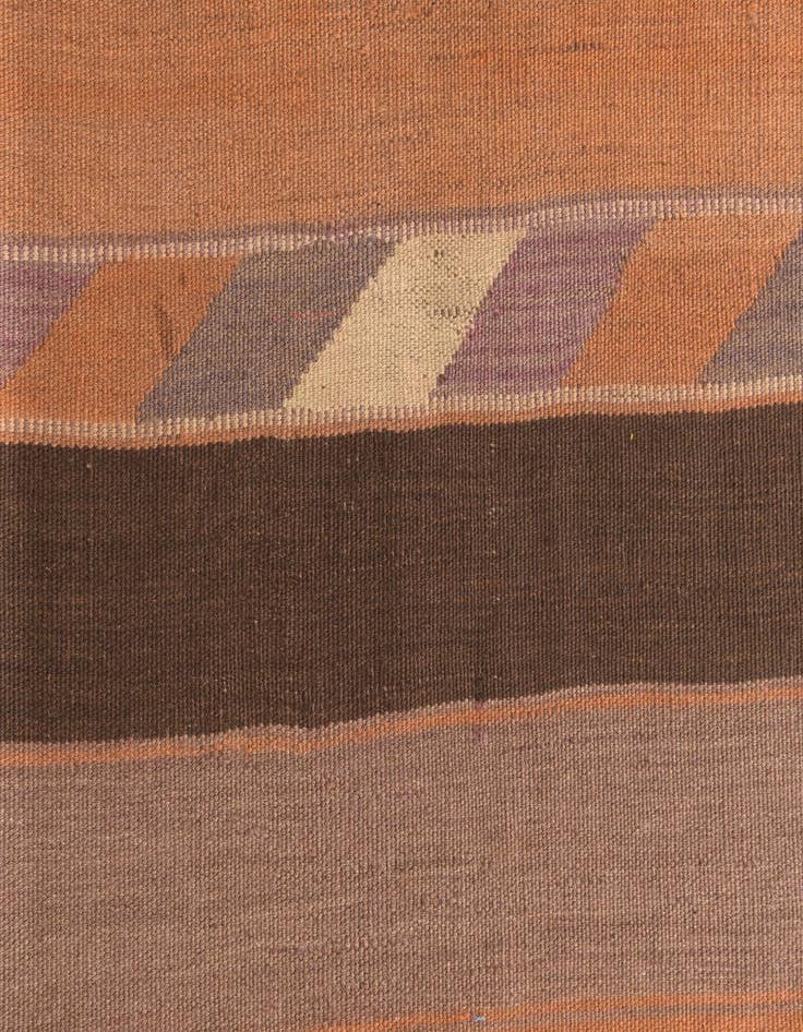 Detail image of  4' 2 x 11' 9  Hand Woven Kilim Fars Wool Runner Rug