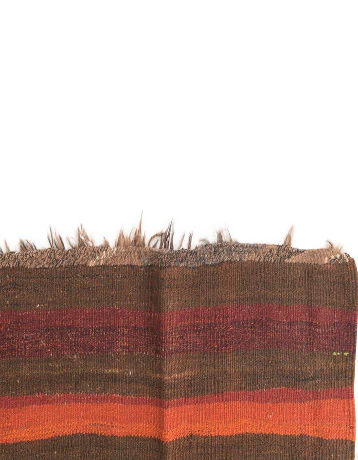 Detail image of  3' 9 x 10' 2  Hand Woven Kilim Fars Wool Runner Rug