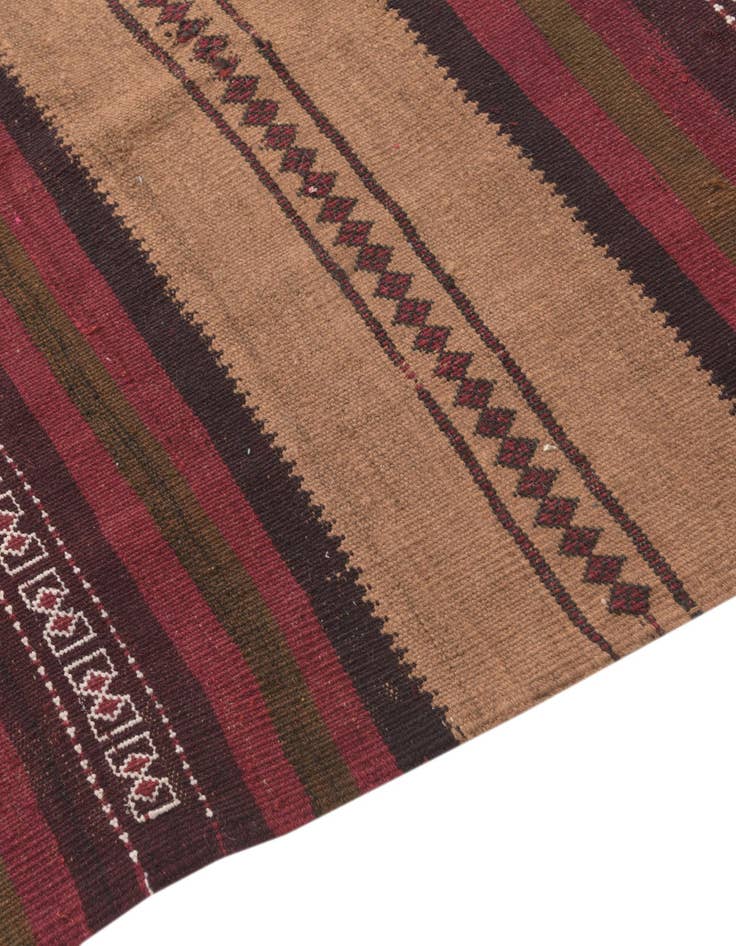 Detail image of  3' 9 x 10' 2  Hand Woven Kilim Fars Wool Runner Rug