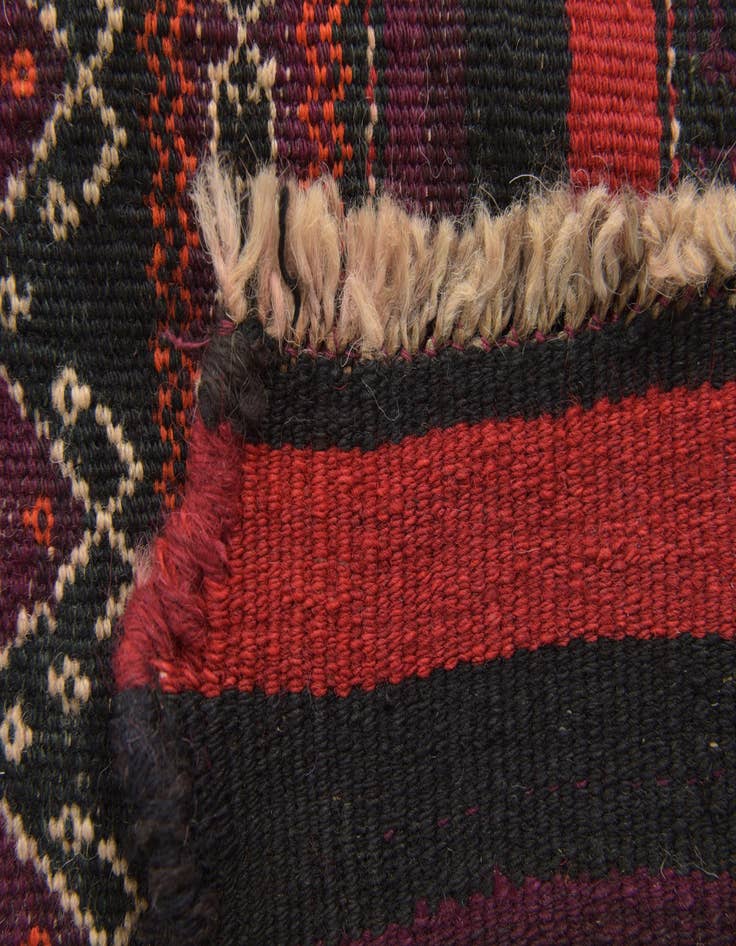 Detail image of  3' 10 x 10' 1  Hand Woven Kilim Fars Wool Runner Rug