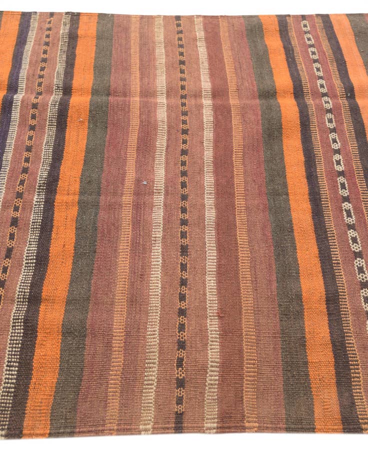 Detail image of  3' 10 x 9' 8  Hand Woven Kilim Fars Wool Runner Rug