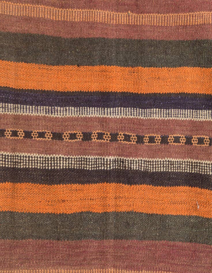 Detail image of  3' 10 x 9' 8  Hand Woven Kilim Fars Wool Runner Rug