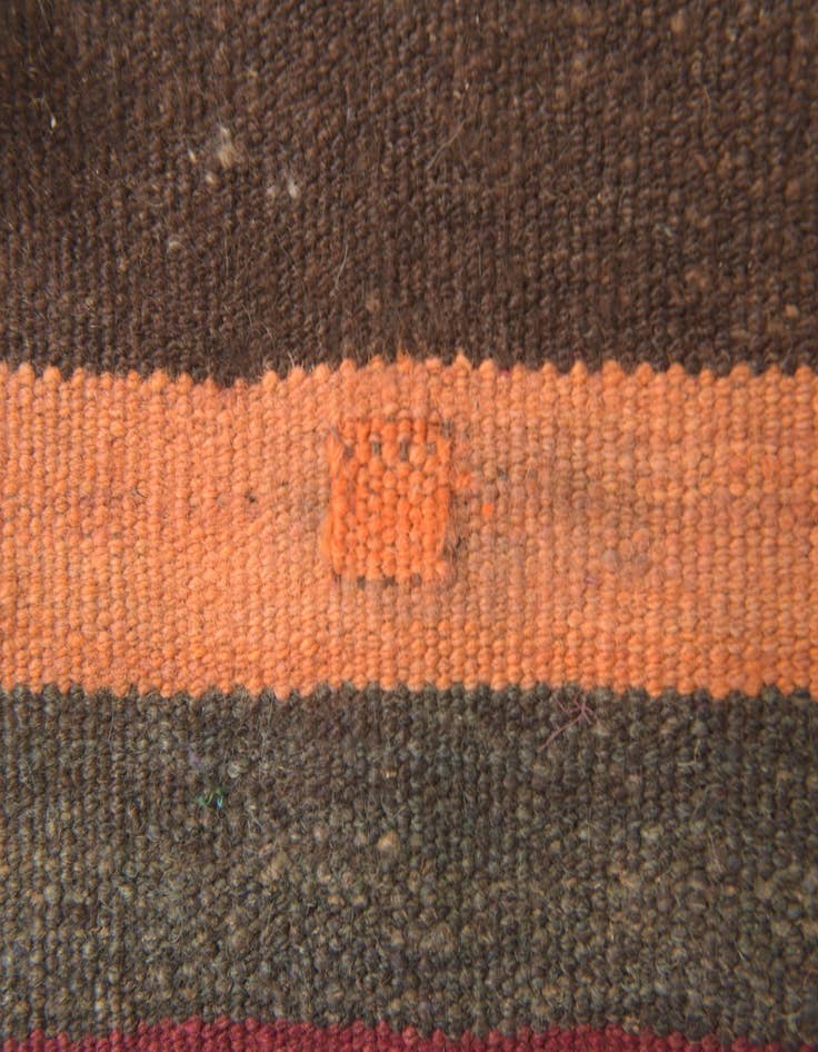 Detail image of  3' 10 x 9' 8  Hand Woven Kilim Fars Wool Runner Rug