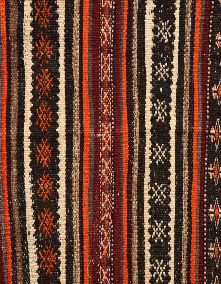 Detail image of  5' x 11' 4  Hand Woven Kilim Fars Wool Runner Rug