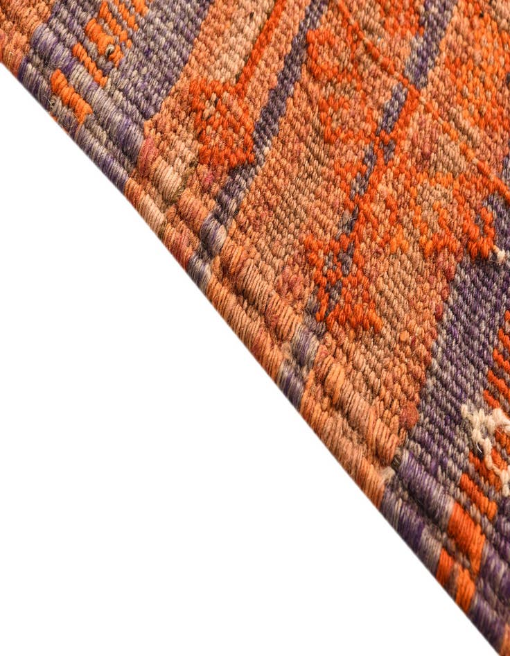 Detail image of  4' 5 x 12' 1  Hand Woven Kilim Fars Wool Runner Rug