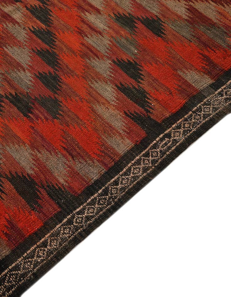 Detail image of  4' 5 x 10' 8  Hand Woven Kilim Fars Wool Runner Rug