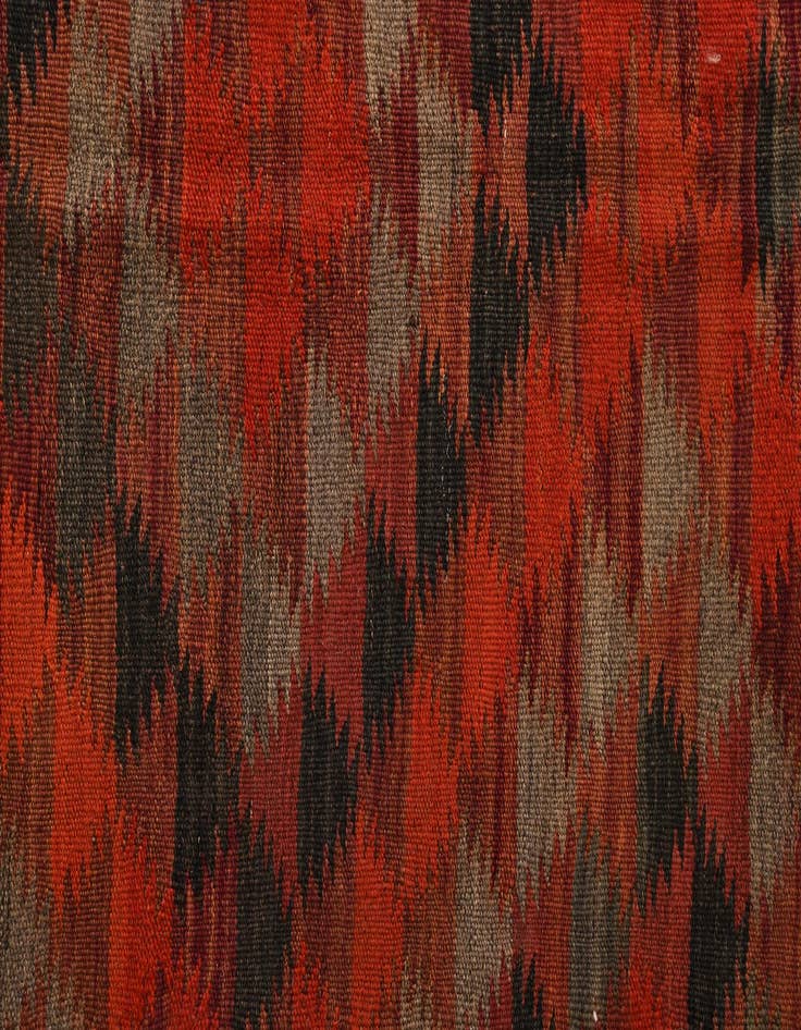 Detail image of  4' 5 x 10' 8  Hand Woven Kilim Fars Wool Runner Rug