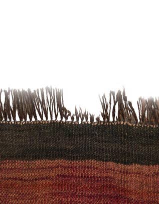 Detail image of  4' 5 x 10' 8  Hand Woven Kilim Fars Wool Runner Rug