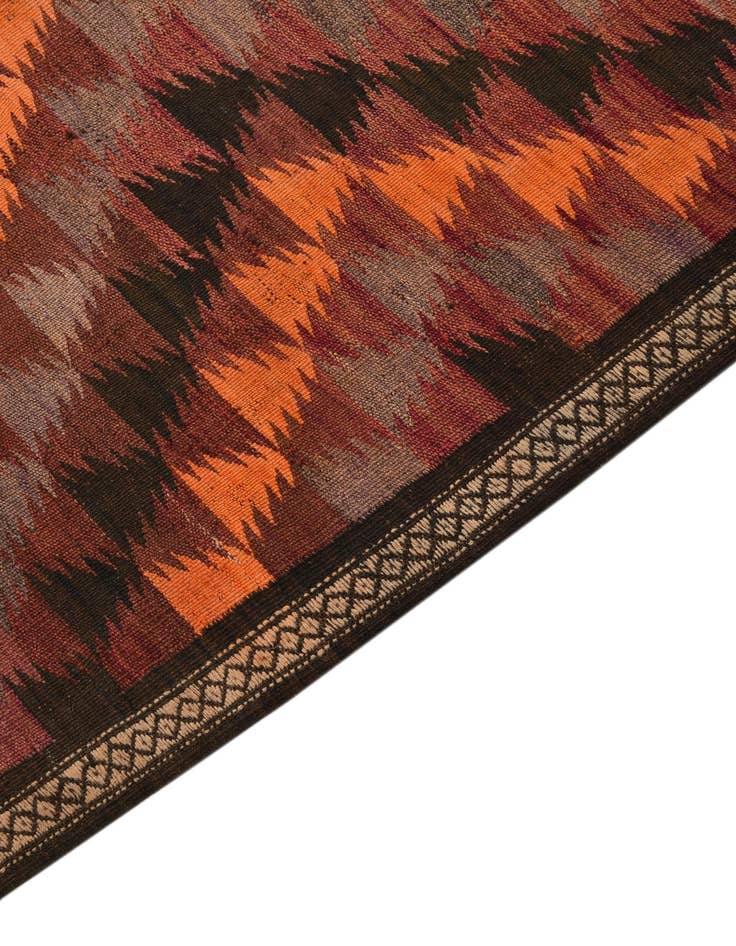 Detail image of  4' 7 x 12' 2  Hand Woven Kilim Fars Wool Runner Rug