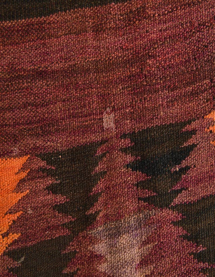 Detail image of  4' 7 x 12' 2  Hand Woven Kilim Fars Wool Runner Rug