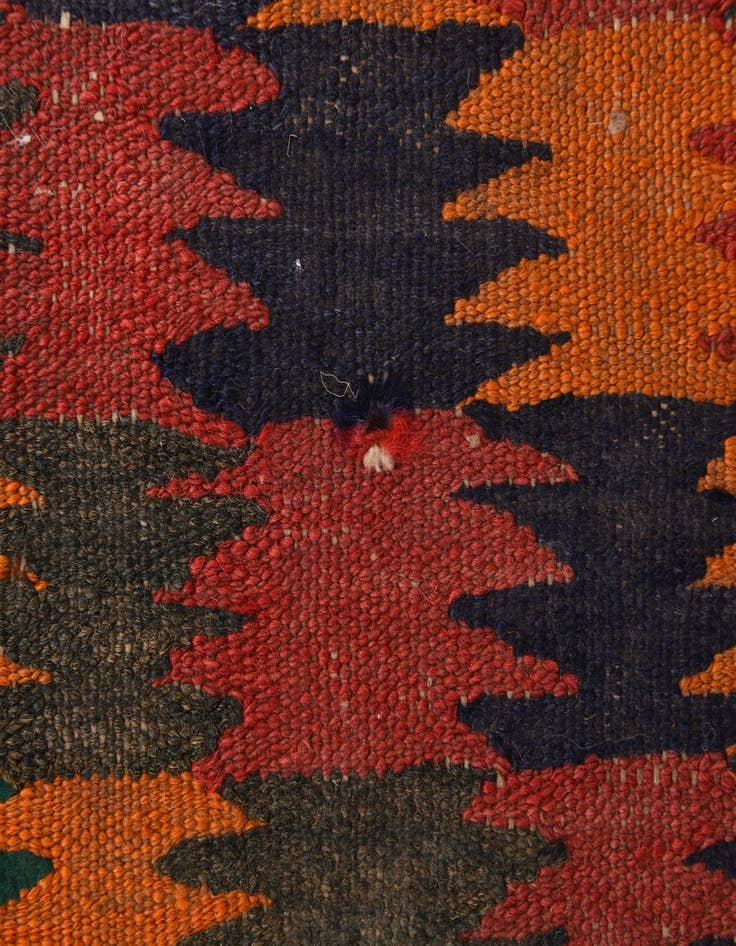 Detail image of 3' 5 x 9' 1 Hand Woven Kilim Fars Wool Runner Rug