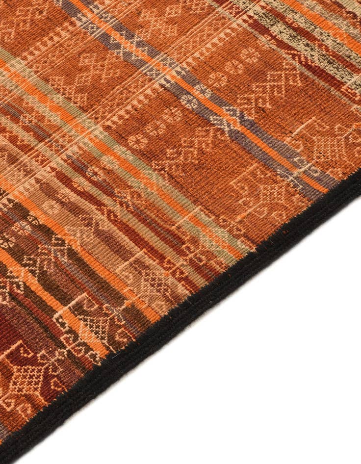Detail image of  2' 2 x 10' 11  Hand Woven Kilim Fars Wool Runner Rug