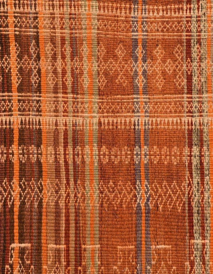 Detail image of  2' 2 x 10' 11  Hand Woven Kilim Fars Wool Runner Rug