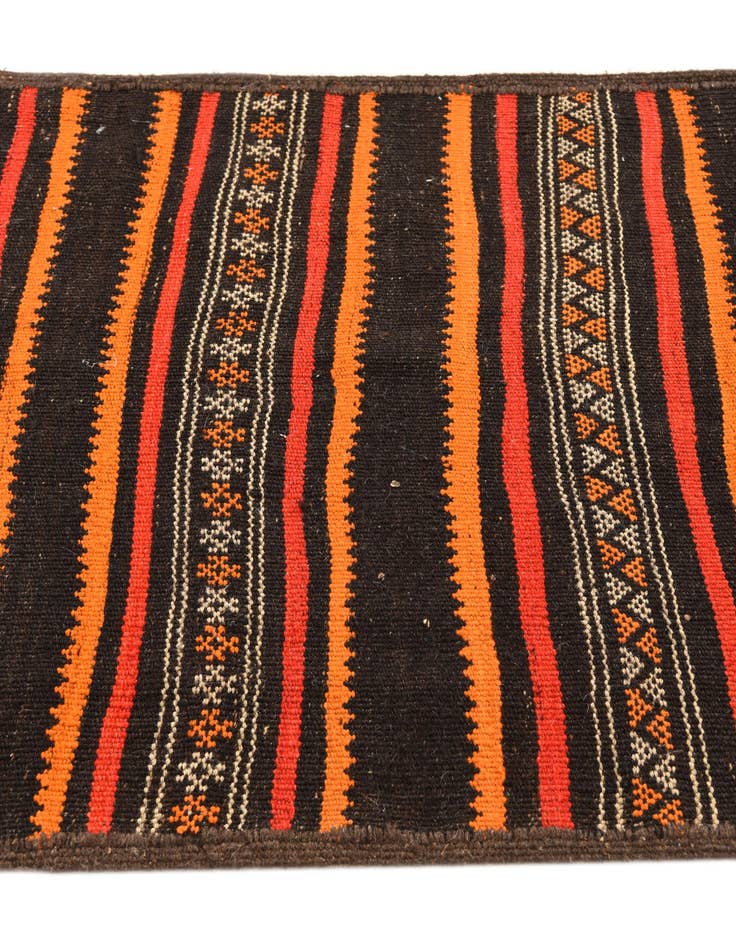 Detail image of 2' 9 x 9' 9 Hand Woven Kilim Fars Wool Runner Rug