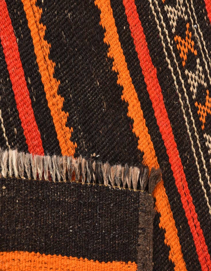 Detail image of 2' 9 x 9' 9 Hand Woven Kilim Fars Wool Runner Rug