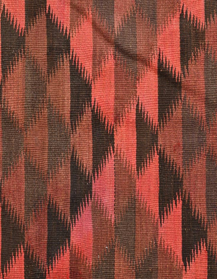 Detail image of  4' 7 x 10'  Hand Woven Kilim Fars Wool Runner Rug