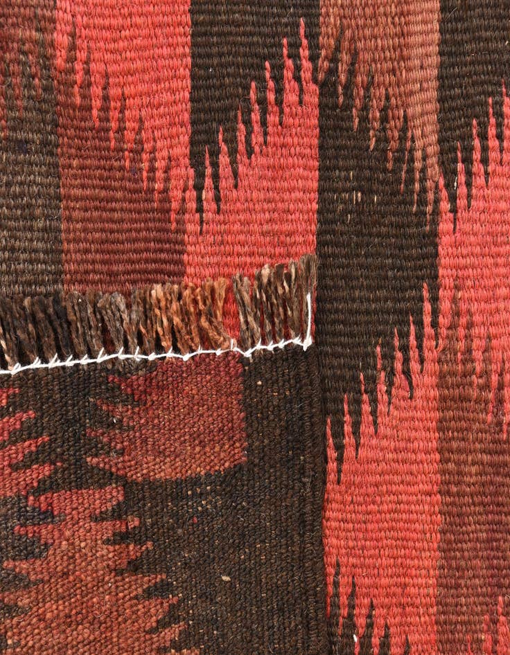 Detail image of  4' 7 x 10'  Hand Woven Kilim Fars Wool Runner Rug