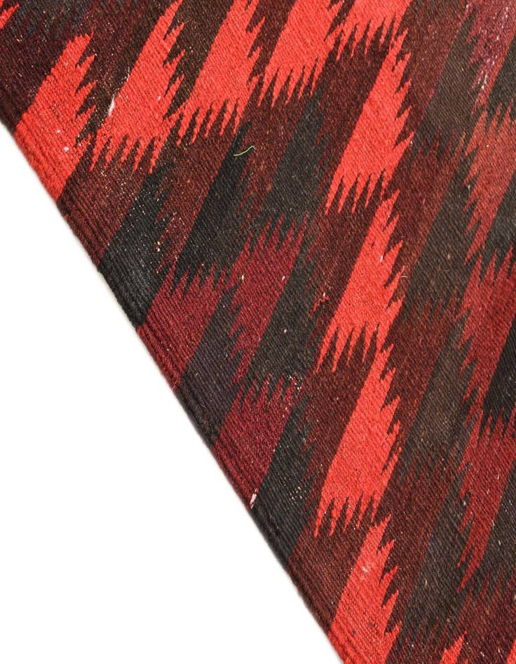 Detail image of  4' 2 x 11' 9  Hand Woven Kilim Fars Wool Runner Rug