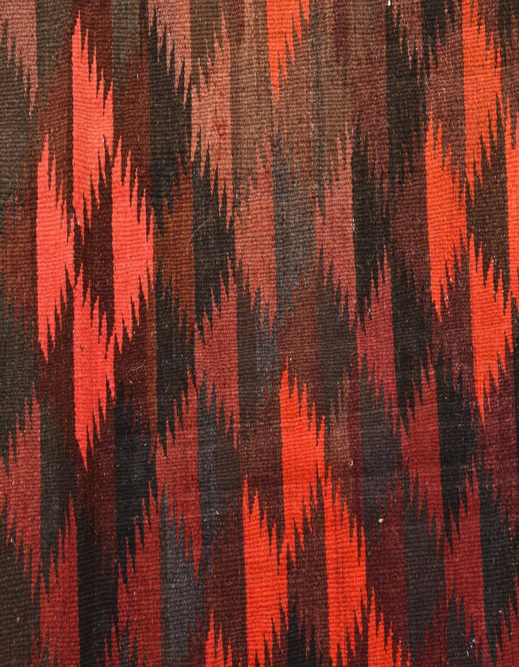 Detail image of  4' 2 x 11' 9  Hand Woven Kilim Fars Wool Runner Rug