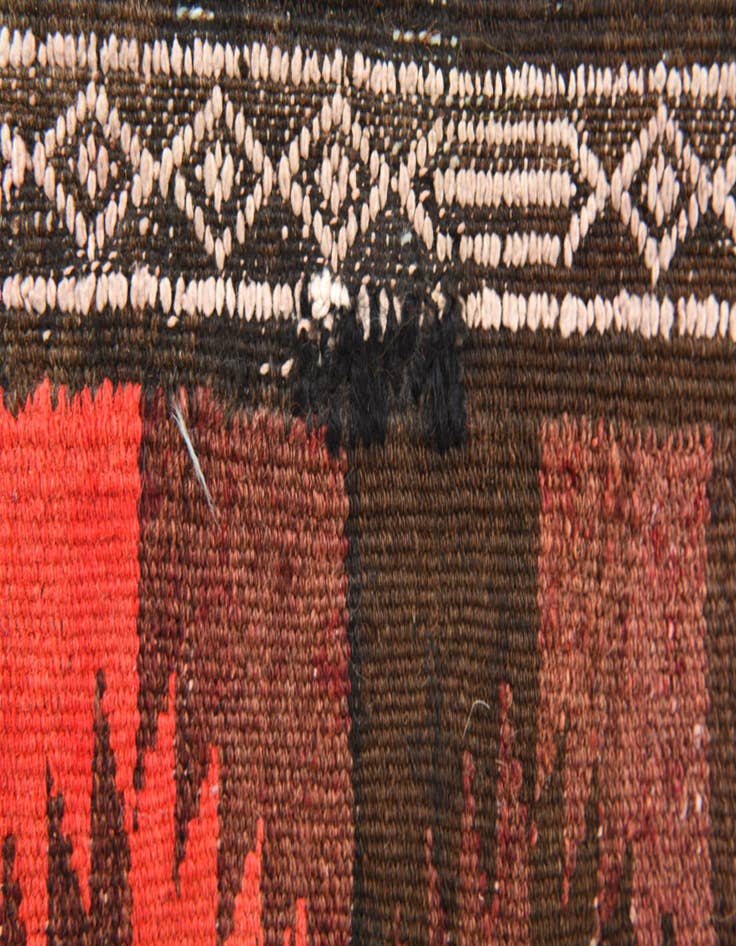 Detail image of  4' 2 x 11' 9  Hand Woven Kilim Fars Wool Runner Rug