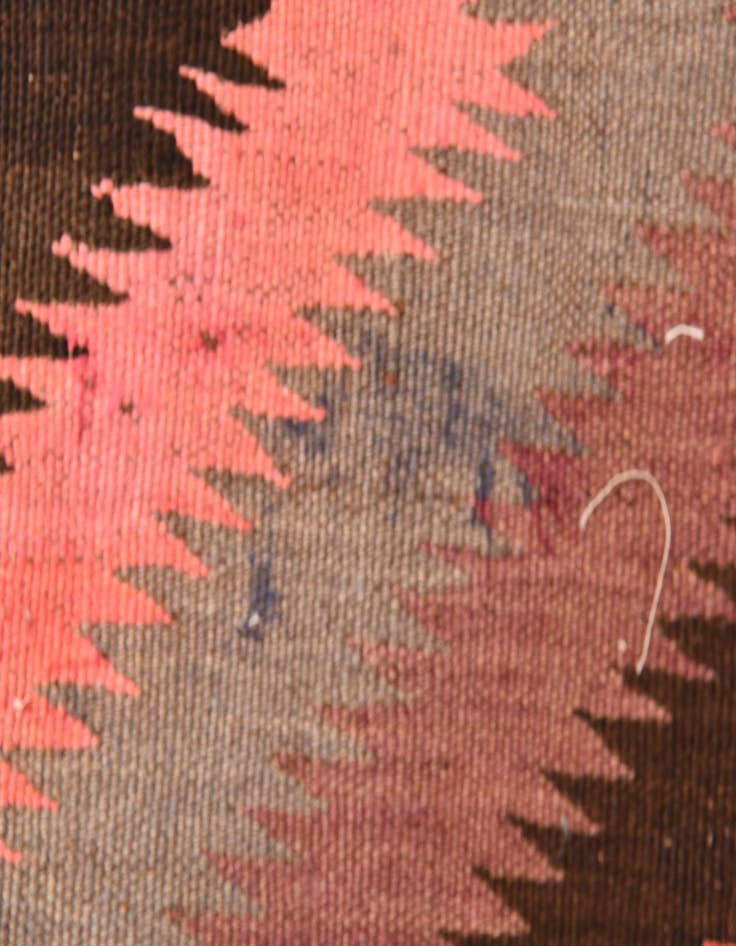 Detail image of  4' 4 x 11' 10  Hand Woven Kilim Fars Wool Runner Rug