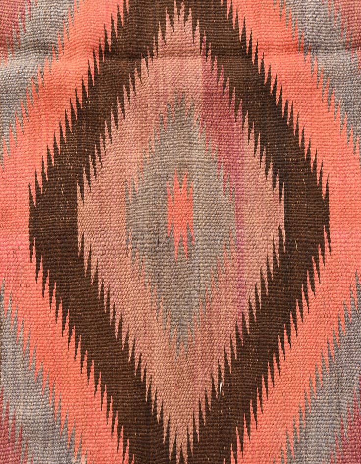 Detail image of  4' 4 x 11' 10  Hand Woven Kilim Fars Wool Runner Rug